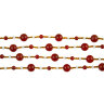 Бусы redrobe "Карамельные сны", сердолик стекло, 124 см