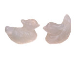 Фигурки «Утки-мандаринки», натуральный камень, розовый кварц, 50 мм