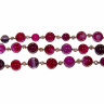 Бусы redrobe «Рубедо», агат, стекло, 59 см