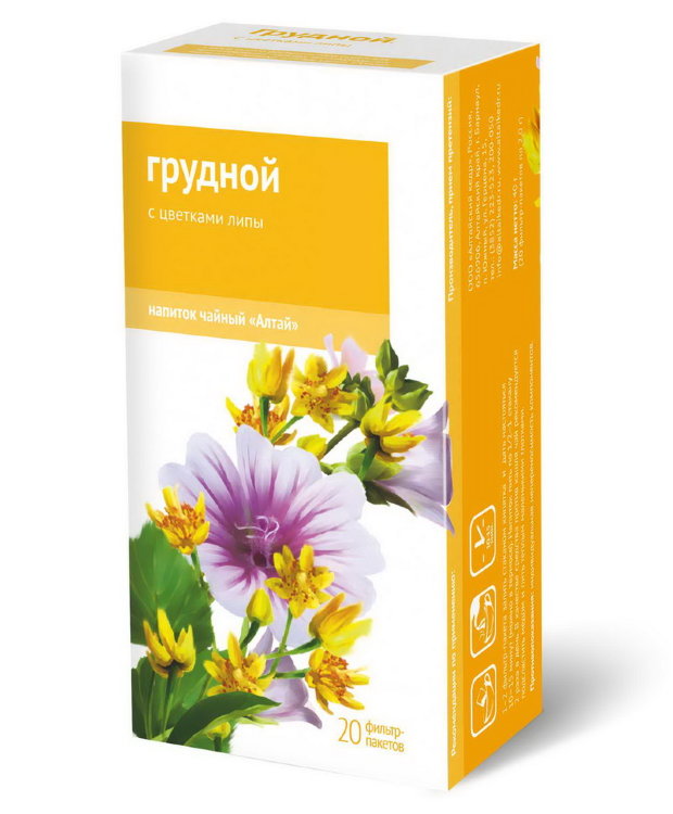 Чайный напиток Алтай "Грудной. С цветками липы", 20 ф/п