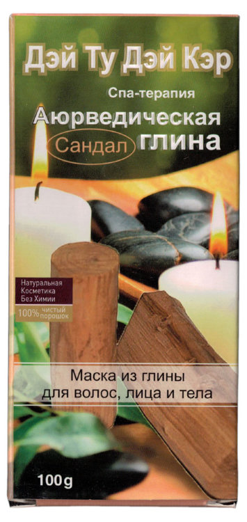 Аюрведическая косметическая глина с сандалом, 100 гр